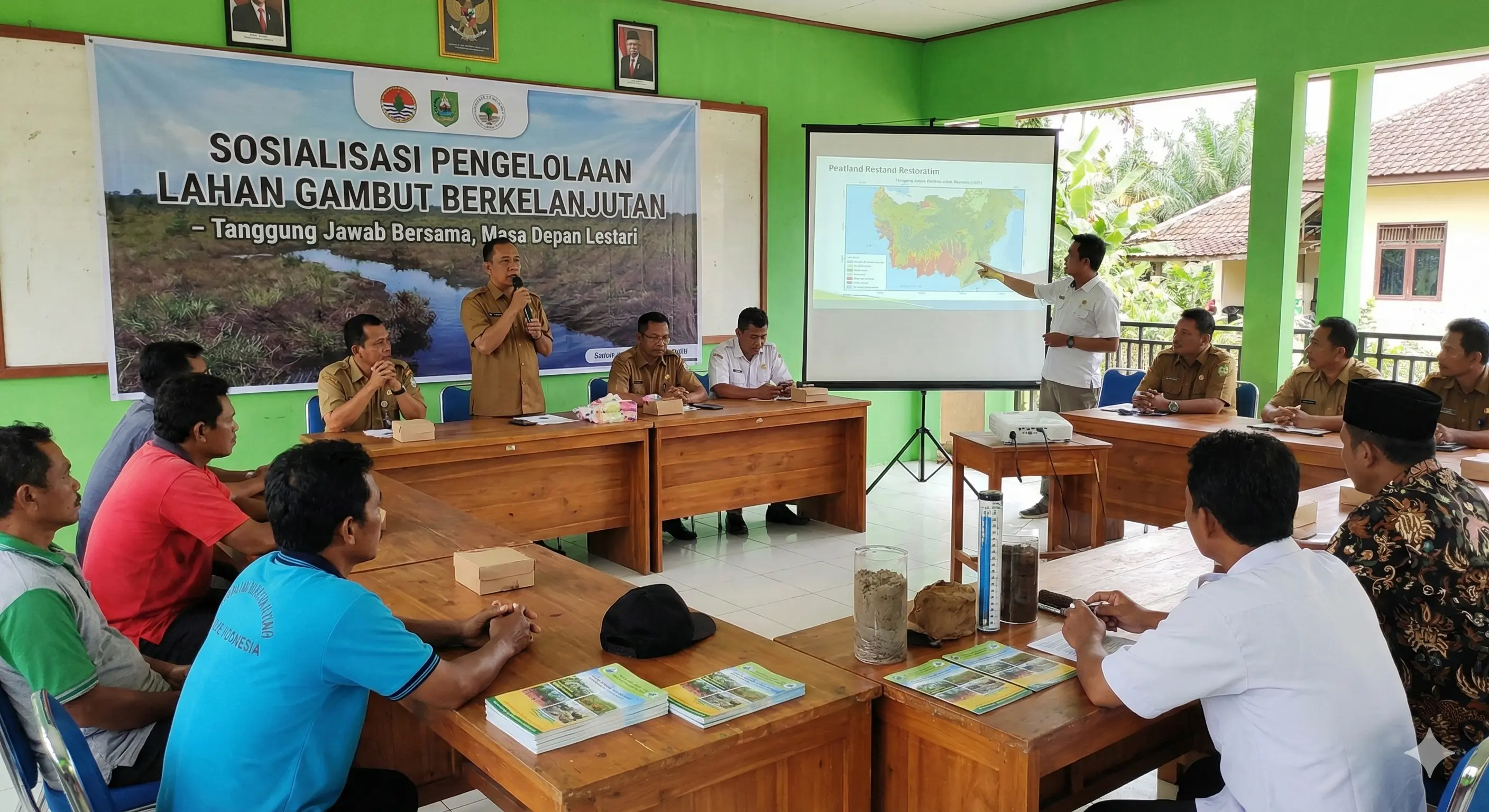 Sosialisasi Pengelolaan Lahan Gambut Berkelanjutan